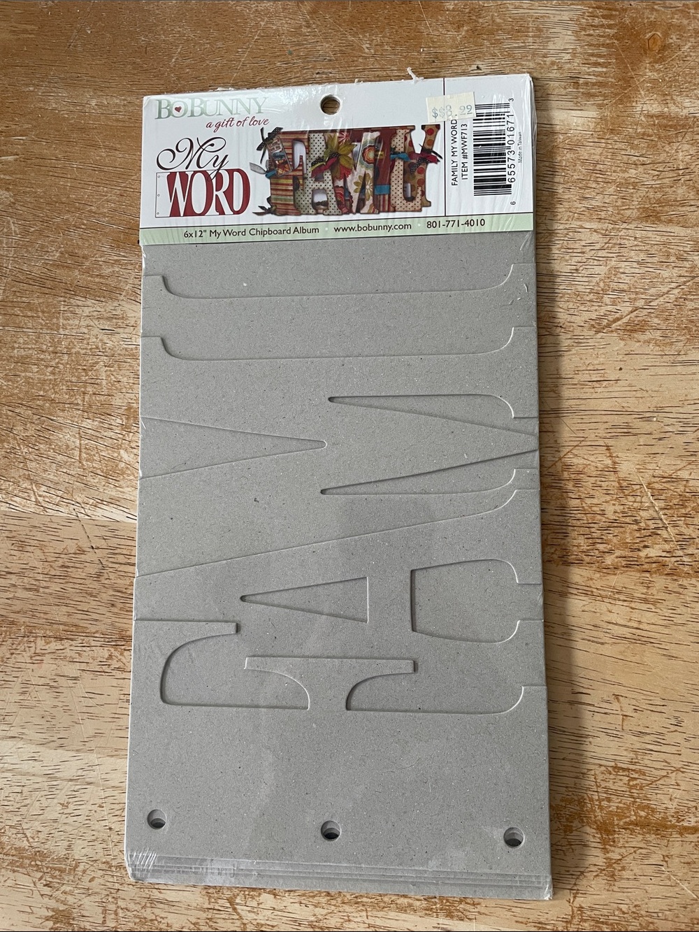 BoBunny "My Word" Chipboard Album -FAMILY
$7 each or 2/$10